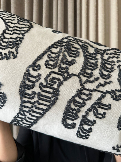 Cushion Cover 10 / Dedar Milano, Tiger Mountain, White and Black, 40x60 cm by Moshi Studios