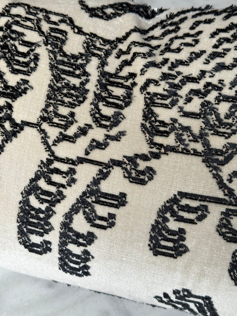 Cushion Cover 10 / Dedar Milano, Tiger Mountain, White and Black, 40x60 cm by Moshi Studios