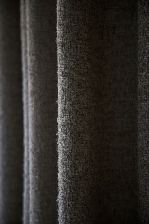 Drape 06 / Custom-Made Curtain in Elegant Wool Bouclé / Nature