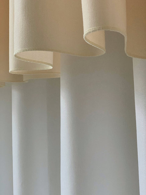 Drape 02 / Custom Made Dense Curtain / White