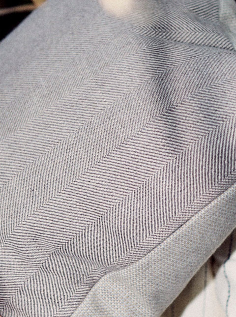 Cushion 19 / Outdoor+Indoor / Linen Look/ Herringbone / 50x50 cm