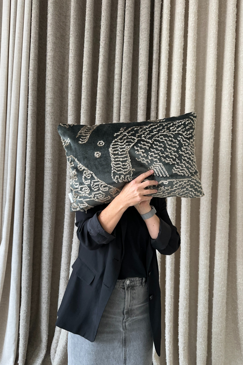 Cushion Cover 12 / Dedar Milano, Tiger Mountain, Dark Green, 40x60 cm by Moshi Studios