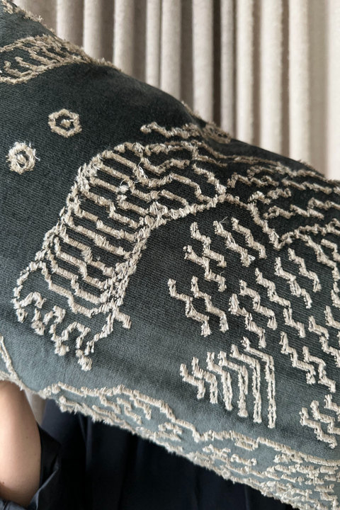 Cushion Cover 12 / Dedar Milano, Tiger Mountain, Dark Green, 40x60 cm by Moshi Studios