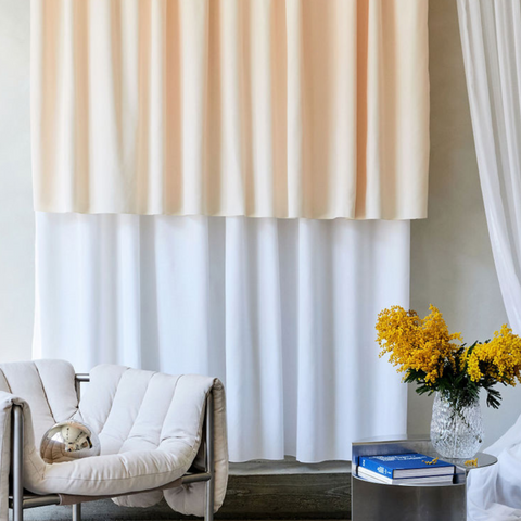 Drape 02 / Custom Made Dense Curtain / Yellow