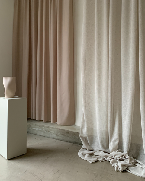 Drape 03 / Custom Made Curtain with natural look and linen feel. / Sample