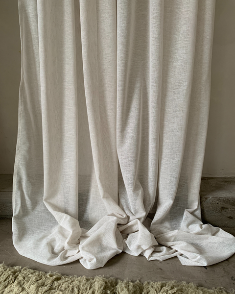 Drape 03 / Custom Made Curtain with natural look and linen feel. / Nature