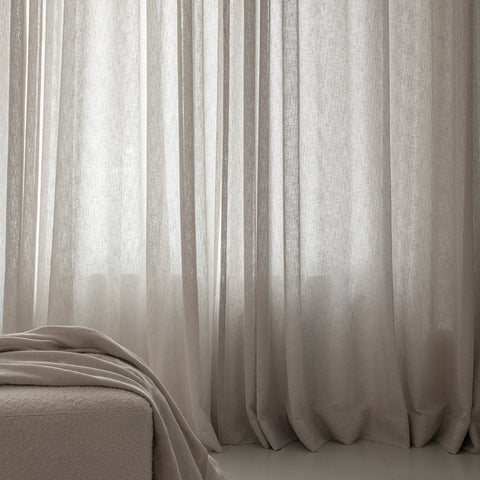 Drape 03 / Custom Made Curtain with natural look and linen feel. / Nature