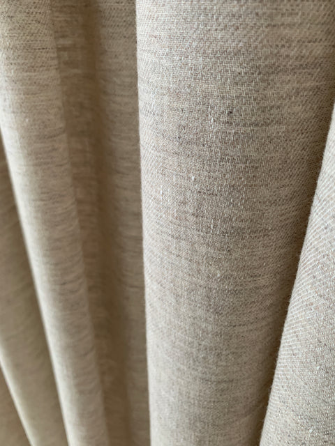 Drape 05 / Custom Made Curtain recycled wool and linen / Nature