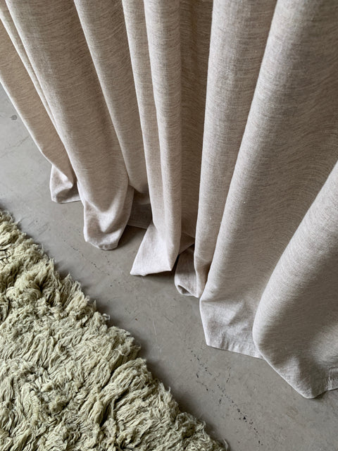 Drape 05 / Custom Made Curtain recycled wool and linen / Sample