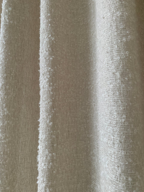 Drape 06 / Custom-Made Curtain in Elegant Wool Bouclé / Sample