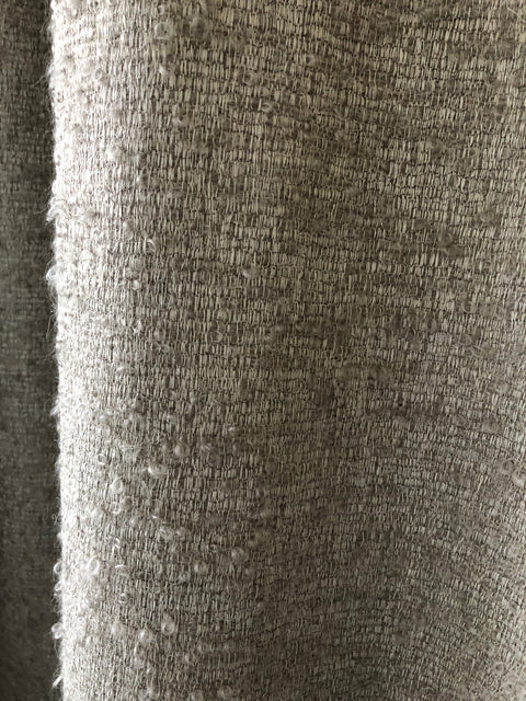 Drape 06 / Custom-Made Curtain in Elegant Wool Bouclé / Sample