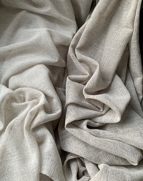 Drape 03 / Custom Made Curtain with natural look and linen feel. / Nature