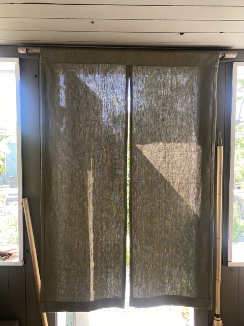 How Elin Lannsjö transformed her space with a custom-made curtain