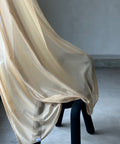 Drape 01 / Custom Made Sheer Curtain  / Ocher