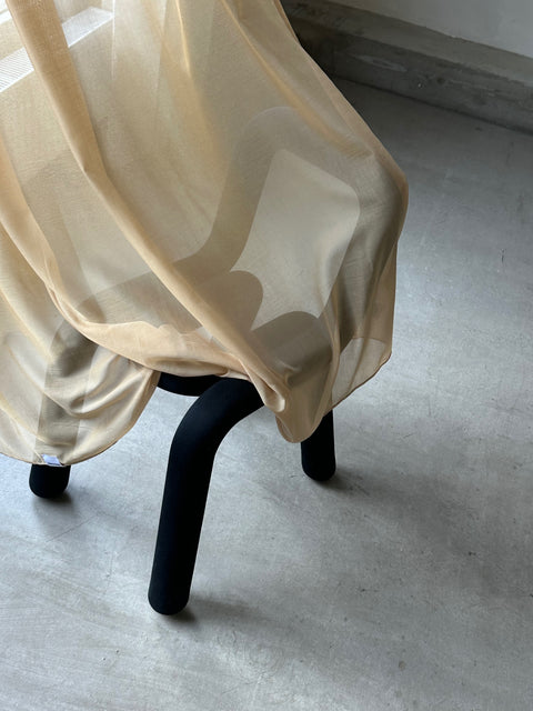 Drape 01 / Custom Made Sheer Curtain  / Ocher