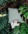 Cushion 16 / Outdoor+Indoor / Bouclé / Olive / 50x50 cm