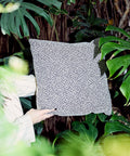 Cushion 17 / Outdoor+Indoor / Bouclé / Black+White / 50x50 cm